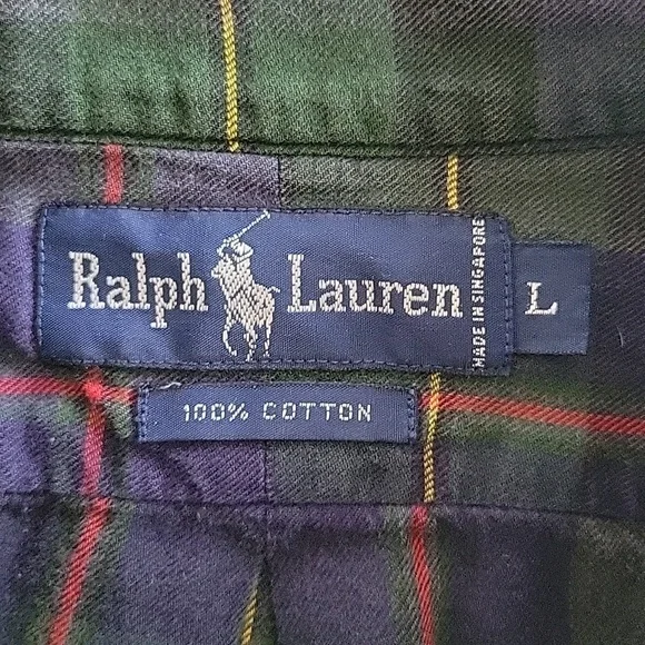 Ralph Lauren Cotton Plaid Button-down Shirt - Picture 6 of 8